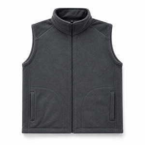 Chaleco de Forro Polar para Hombre con Logotipo Personalizado, Transpirable, Corte Ajustado, Sin Mangas, Cierre Completo, para Uso en Exteriores, Precio Económico al por Mayor - Product Image 1