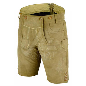 Pantalones Cortos de Cuero Bávaros Lederhosen para Hombre 2026 con Color Personalizado para Disfraces 2026 - Product Image 2