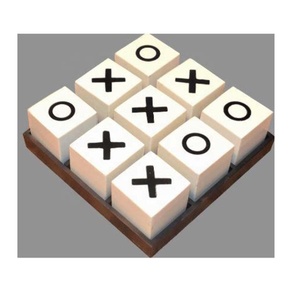 Ensemble de jeu de société Bone Tic Tac Toe pour enfants et adultes tous les âges jeu d'intérieur en os et bois meilleur cadeau pour enfants jeux de nuit pour la famille - Product Image 4