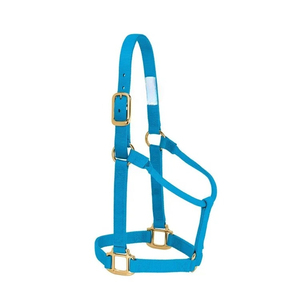 Cabestro Ajustable de Nylon y Cuero, Estilo Silla Inglesa, Resistente, con Hebilla de Latón y Herrajes Metálicos Fuertes para Equitación - Product Image 4