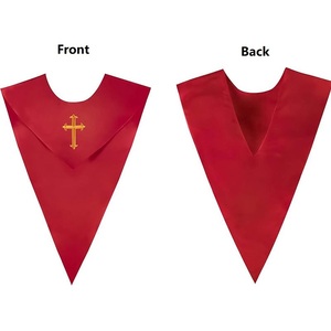 Estola Escolar Reversible Unisex de Alta Calidad con Borde y Cruz, para Coro y Graduación, Personalizada, 100% Poliéster, Venta al Por Mayor - Product Image 5