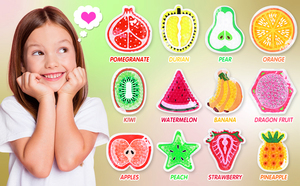 Manik-manik Gel desain buah kustom dapat digunakan kembali kulkas Microwave kartun paket dingin panas untuk dewasa & anak-anak penghilang stres kecemasan - Product Image 3