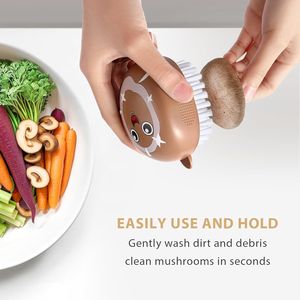 Set di 2 Spazzole per Pulire Patate e Funghi, Spazzola per Lavaggio Frutta e Verdura, Strumento per la Pulizia degli Alimenti - Product Image 2