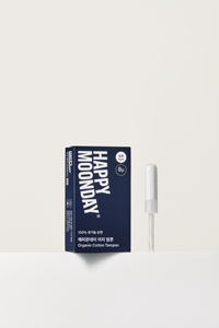 Tampon applicateur Happy Moonday Super Organic fabriqué avec du coton biologique doux pour une absorption élevée et une protection quotidienne féminine - Product Image 3