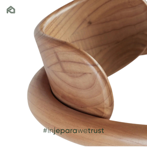 Silla de Comedor Moderna de Mediados de Siglo, Hecha a Mano con Madera Maciza de Sungkai, Ecológica, Acabado Natural, Muebles para Comedor del Hogar - Product Image 3
