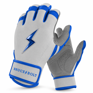 Guantes de Bateo de Cuero Morado, Dorado y Rojo, Acolchados, con Cierre de Velcro, Unisex, para Adultos, Tallas XL y XXL, para Mano Derecha o Izquierda, de Secado Rápido - Product Image 6