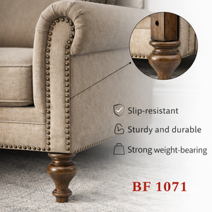 Pied de canapé en bois tourné long, pieds de chaise et de table en bois massif, design vintage, OEM Vietnam - Product Image 2