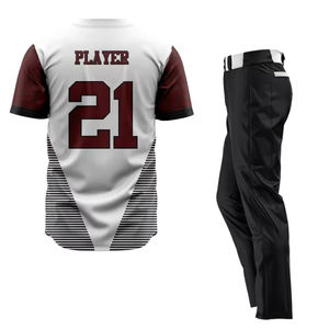 Ensemble d'uniformes de baseball à manches courtes respirants et à séchage rapide de qualité supérieure pour joueurs unisexes, fournisseur d'uniformes de softball personnalisables - Product Image 2