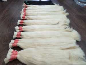 El mejor cabello Remy Rubio indio más vendido 100% Precio de fábrica #60 Color Rubio Envío gratis para pedidos superiores a 100kg - Product Image 3