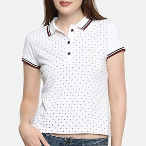 Camisetas tipo polo transpirables para mujer, estilo moderno y sencillo, ideales para el verano, en venta. - Product Image 1