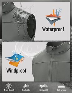 Chaleco de Trabajo de Invierno para Hombre de Lona de Alta Calidad al por Mayor, Chaleco Deportivo con Logotipo Bordado Personalizado, Cremallera, Impermeable, de Secado Rápido y con Calefacción - Product Image 4