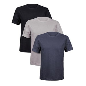 Camisetas Lisas de Algodón 100% para Hombre con Logotipo Personalizado, Venta al por Mayor, Transpirables, Corte Regular, Cuello Redondo, Antiarrugas, Secado Rápido, para Entrenamiento - Product Image 1