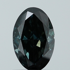 Diamant de laboratoire CVD de 1,09 ct, bleu vif fantaisie, VS1, taille ovale idéale - Product Image 1