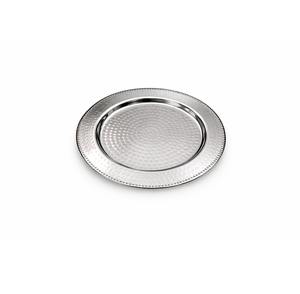 Assiette de Présentation Haut de Gamme en Acier Inoxydable Martelé pour Traiteur, Événements et Tables de Restaurant - Product Image 5