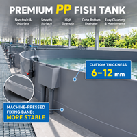 Sortie de trop-plein durable en PP de qualité alimentaire pour bassin d'aquaculture, haute résistance, pour élevage de poissons, utilisation intérieure et extérieure, équipement d'aquaculture