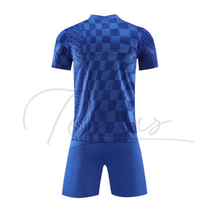Soccer Uniform for Men and Customized Logo Team <b>Name</b> 100% Polyester Lightweight Soccer Uniform - Product Image 5