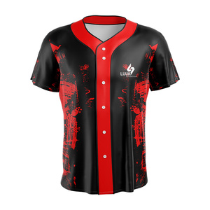 Camiseta de Béisbol Azul Claro Personalizada para Hombre, Manga Corta, Impresión Sublimada, Absorbe la Humedad, Corte Regular, Ropa Deportiva para Equipos de Adultos - Product Image 5