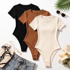 High Selling Backless Romper Women Sexy Bodycon Y2K Clubwear One Piece Jumpsuit Streetwear Bodycon One Piece <b>Bodysuits</b> Wholesale - Product Image 4