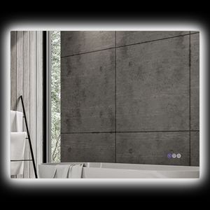 Specchio LED Retroilluminato Antiappannamento 28x14" con Dimmer 35" e Memoria Temperatura Colore Regolabile - Product Image 1