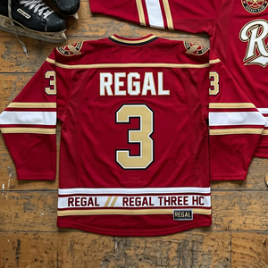 Regal Three Hockey Club Ice Hockey Jersey Men's V-Neck Long Sleeve Sublimated Hockey Printed Jerseys Tops - Product Image 2