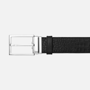 Ceinture en cuir de haute qualité pour homme, personnalisable par le fabricant, avec boucle carrée à verrouillage automatique tressée, respirante, pour tenue formelle ou décontractée, avec logo personnalisé - Product Image 6