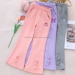 Leggings de Alta Calidad para Niñas Pequeñas, con Volantes y Colores Combinados, para Otoño e Invierno, Pantalones Largos para Primavera y Otoño, Disponibles en Stock - Product Image 3