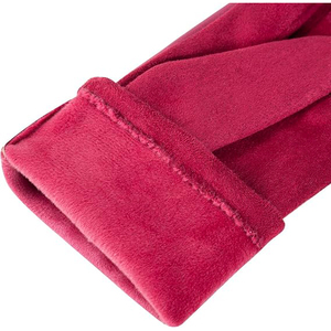 Gants en cuir classiques pour femmes avec doublure en velours et pointes des doigts compatibles avec les écrans tactiles pour une utilisation quotidienne en hiver - Product Image 5