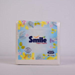 กระดาษเช็ดปาก 13x13 นิ้ว 1 ชั้น นุ่ม แข็งแรง มีกลิ่นหอม แพ็คพรีเมียม 100 ชิ้น - Product Image 1