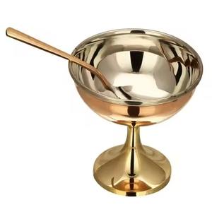 Tazón de metal para helado de uso diario para servir postres en el comedor - Product Image 6