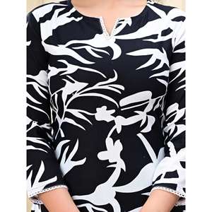 อาอาร์ตี แฟชั่น เสื้อคุร์ตาผ้าทอพิมพ์ลายสำหรับผู้หญิงทรงปกติ - Product Image 5