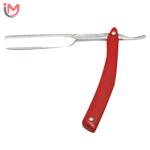 High Quality Metal Razor for <b>Men</b> Straight Stainless Steel Handle Folding Razor Single Blade OEM Wholesale - Product Image 2