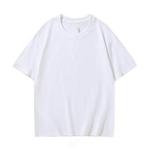 Camisetas Casuales Transpirables de Manga Corta, Color Sólido, 200GSM, CVC, con Logotipo Personalizado Bordado, Precio de Fábrica en Bangladesh, OEM - Product Image 2
