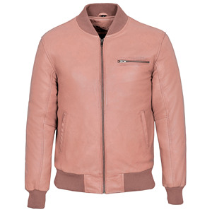 Custom 100% Genuine Soft Nappa Leather Men’s Bomber Jacket Warm Lining YKK Zipper Rib Knit Collar Private Label Manufacturer - Product Image 6