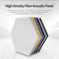 Panneaux acoustiques hexagonaux de haute qualité, ignifuges et insonorisants, avec NRC 0.8 pour studio, chambre, salon et extérieur