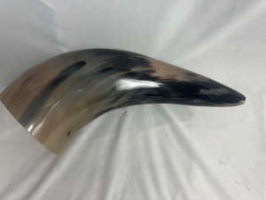 Viking <b>Drinking</b> Horn with Polished Iron <b>Stand</b> Handmade Love Style Portable Souvenir From India-CRAFTS GALORE - Product Image 3