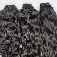 Extensiones de Cabello Hindú de Templo Crudo sin Procesar 100% Natural con Cutículas Totalmente Alineadas de un Solo Donante y de Larga Duración