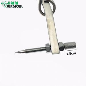 คีมยึดกระดูกแบบมืออาชีพ Gardner Wells รุ่น Skull Traction Tongs พร้อมโครงรูปตัวยู ปรับขนาดได้ ใช้สำหรับยึดกระดูกศีรษะ อุปกรณ์ศัลยกรรมกระดูก - Product Image 5