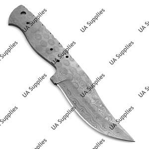 Cuchillo de Caza de Hoja Fija de Acero Damasco de Espiga Completa de Calidad Premium, Lápida en Blanco para Fabricación de Cuchillos, Suministro OEM Personalizado DIY Hecho a Mano - Product Image 2