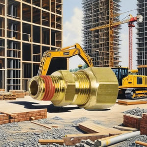 Brass Male Connector DOT1468 Air <b>Brake</b> Nylon Tubing Male Connector - Product Image 2