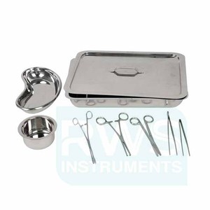 Ensemble de pansements chirurgicaux en acier manuel RWS Instruments avec porte-aiguille et kit d'instruments, certifié CE Classe II - Product Image 2