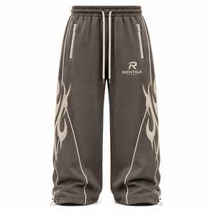Factory Direct Sale <b>Men</b> Casual Mid Waist Plus Size Breathable Lightweight Workout <b>Baggy</b> <b>Trouser</b> Polyester/Cotton - Product Image 1