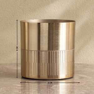 Portavelas Cilíndrico Ember Opt Linix de 8 cm, Florero Metálico Duradero para Decoración del Hogar - Product Image 1