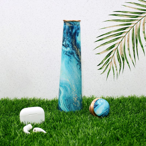 New Style Water <b>Bottle</b> Perfect for Travelling Use Personalized Women Theme Water <b>Bottle</b> Ayurvedic Certified <b>Copper</b> <b>Bottle</b> - Product Image 2