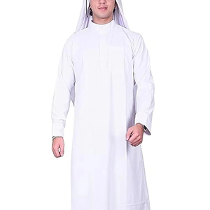 Camisa Islámica de Alta Calidad para Hombre, Diseño Saudí, Manga Larga, Largo hasta el Tobillo, Transpirable, Ecológica, de Secado Rápido, en Algodón/Personalizada - Product Image 6