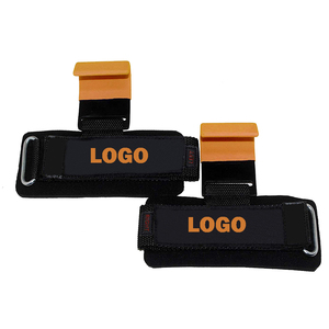 Ganchos de levantamiento de pesas profesionales de neopreno acolchado con protección para las palmas, para fitness y gimnasio, venta al por mayor - Product Image 3