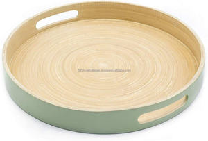 Elegant Spun Bamboo <b>Tray</b> Manufacturer Handmade Multipurpose Serving <b>Tray</b> for Restaurant Cafe Wholesale Vietnam - Product Image 4