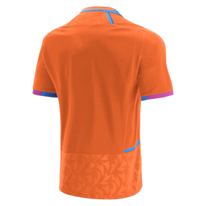 Camiseta Deportiva Naranja Brillante para Hombre, Cuello Redondo, Manga Corta, Camiseta Atlética, Jersey de Entrenamiento - Product Image 2