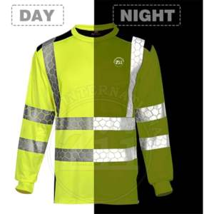 เสื้อแจ็คเก็ตทำงานฤดูหนาวแบบมีฮู้ดบุขนแกะ สะท้อนแสงหนาพิเศษ พร้อมไฟ LED  มองเห็นได้ชัดเจน มาตรฐาน ANSI Class 1 EN ISO 20471 - Product Image 5