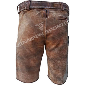 Nouveau design élégant, Lederhosen bavarois pour hommes, en cuir suédé véritable, respirant, short, tenue allemande, vêtements Trachten. - Product Image 6