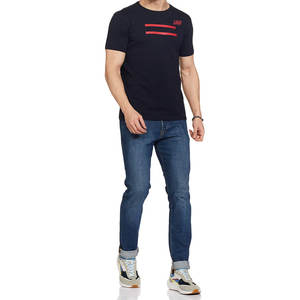 Camiseta de Manga Corta con Cuello Redondo y Superficie Lisa en Color Sólido para Hombre con Diseño de Logotipo Personalizable a Precio Económico 2026 - Product Image 4